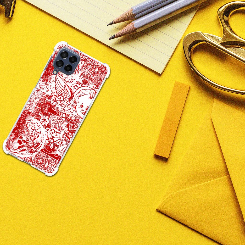 Extreme Case Samsung Galaxy M53 Angel Skull Rood B2C Telecom