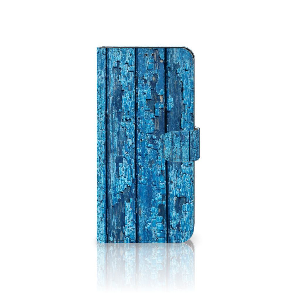 Motorola Moto G9 Play | E7 Plus Book Style Case Wood Blue