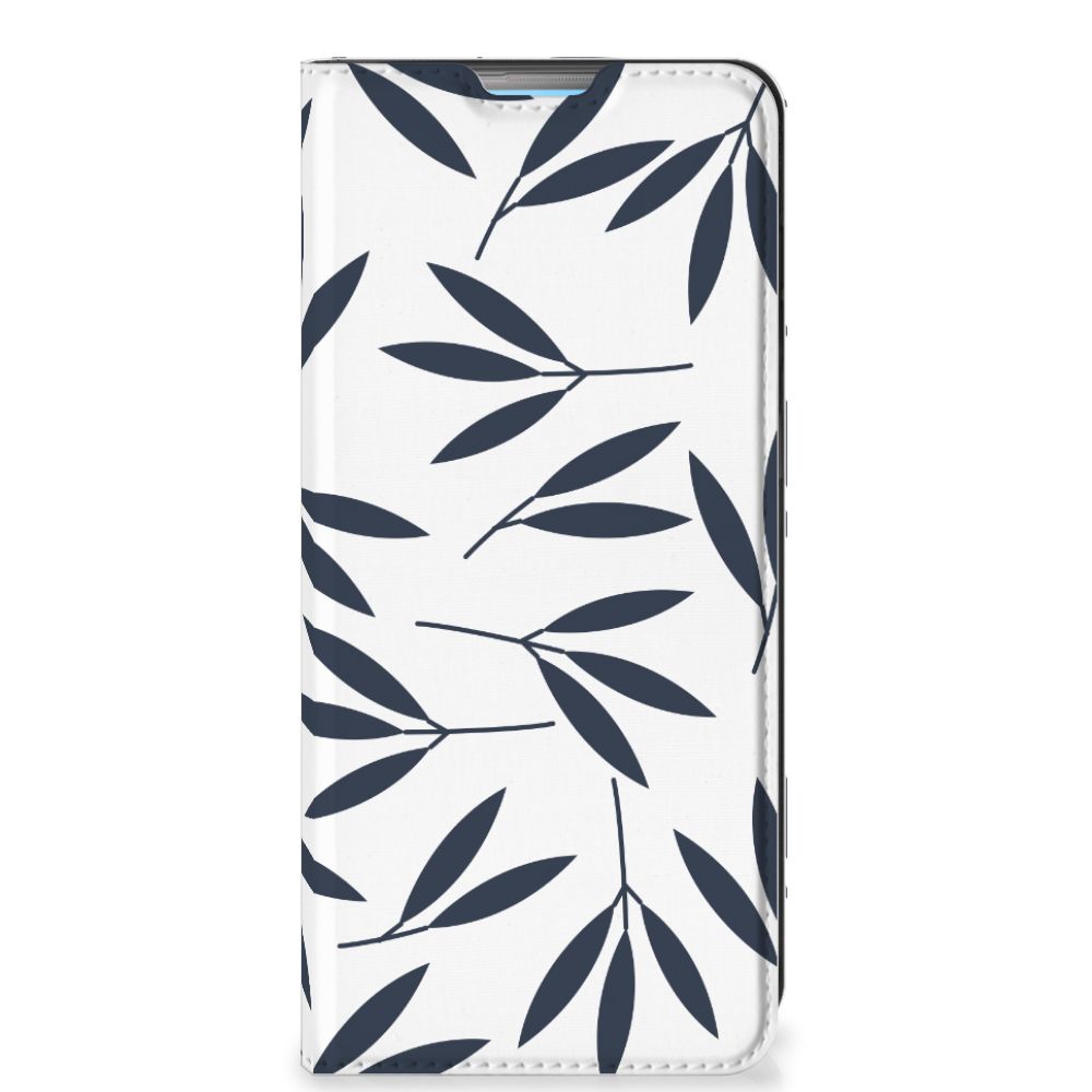 OPPO A74 4G Smart Cover Leaves Blue - B2C Telecom