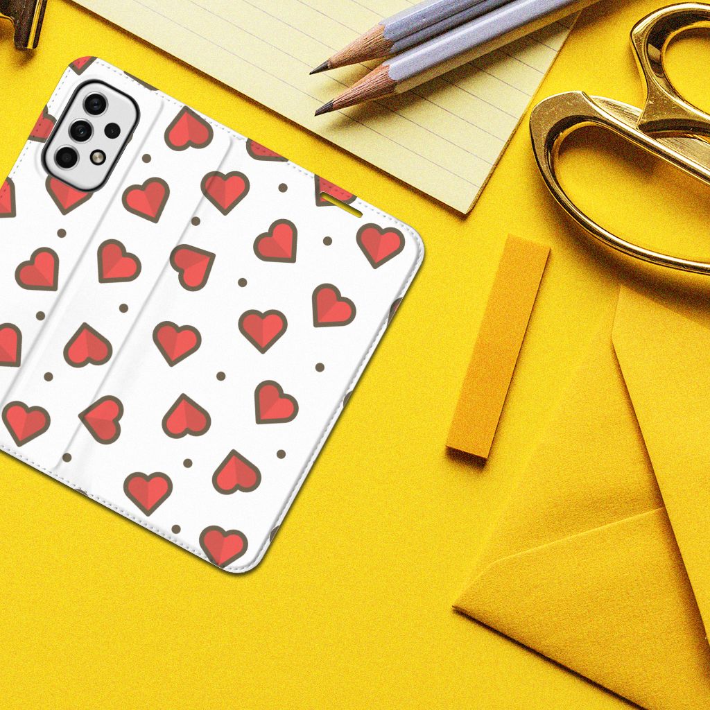 Samsung Galaxy A23 Hoesje met Magneet Hearts - B2C Telecom
