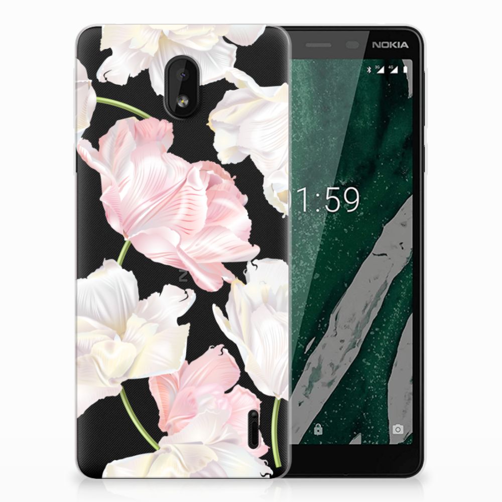 Nokia 1 Plus TPU Case Lovely Flowers