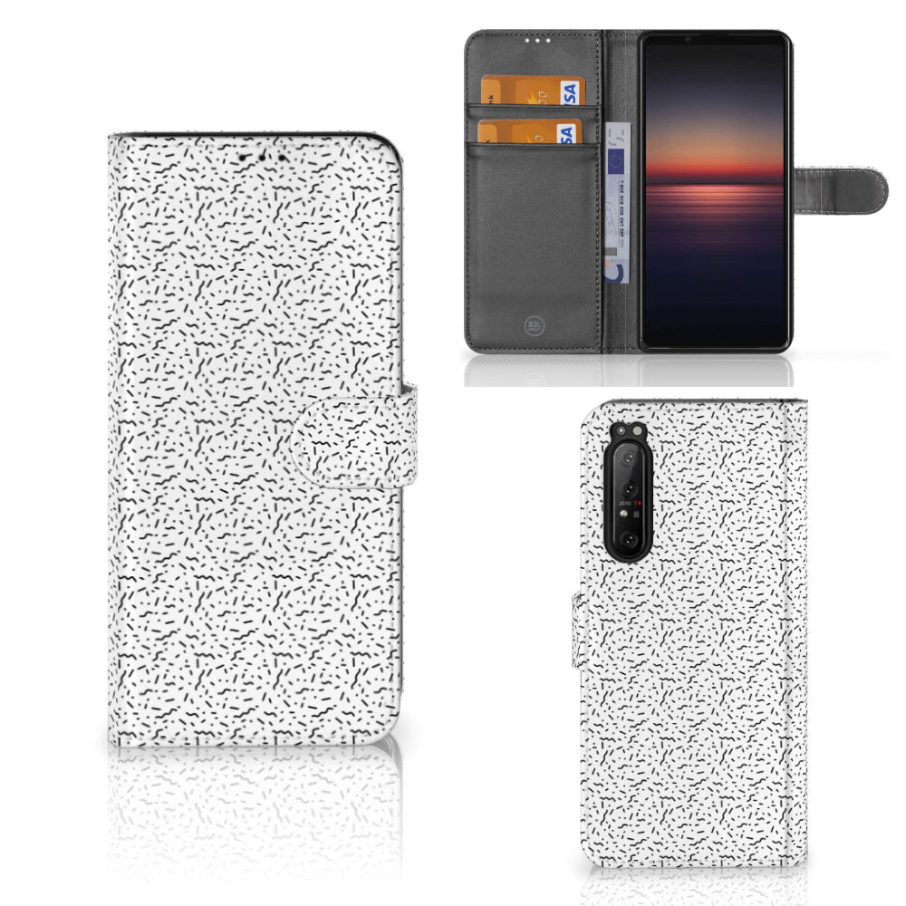 Sony Xperia 1 II Telefoon Hoesje Stripes Dots