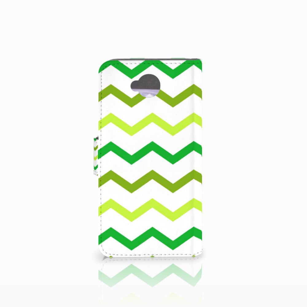 Microsoft Lumia 650 Telefoon Hoesje Zigzag Groen