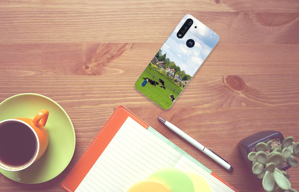Motorola Moto G8 Power Lite TPU Hoesje Koeien B2C Telecom