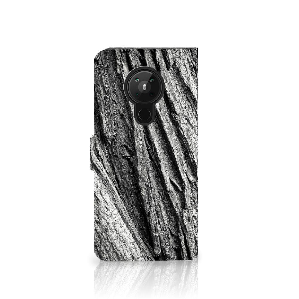 Book Style Case Nokia 5.3 Boomschors Grijs