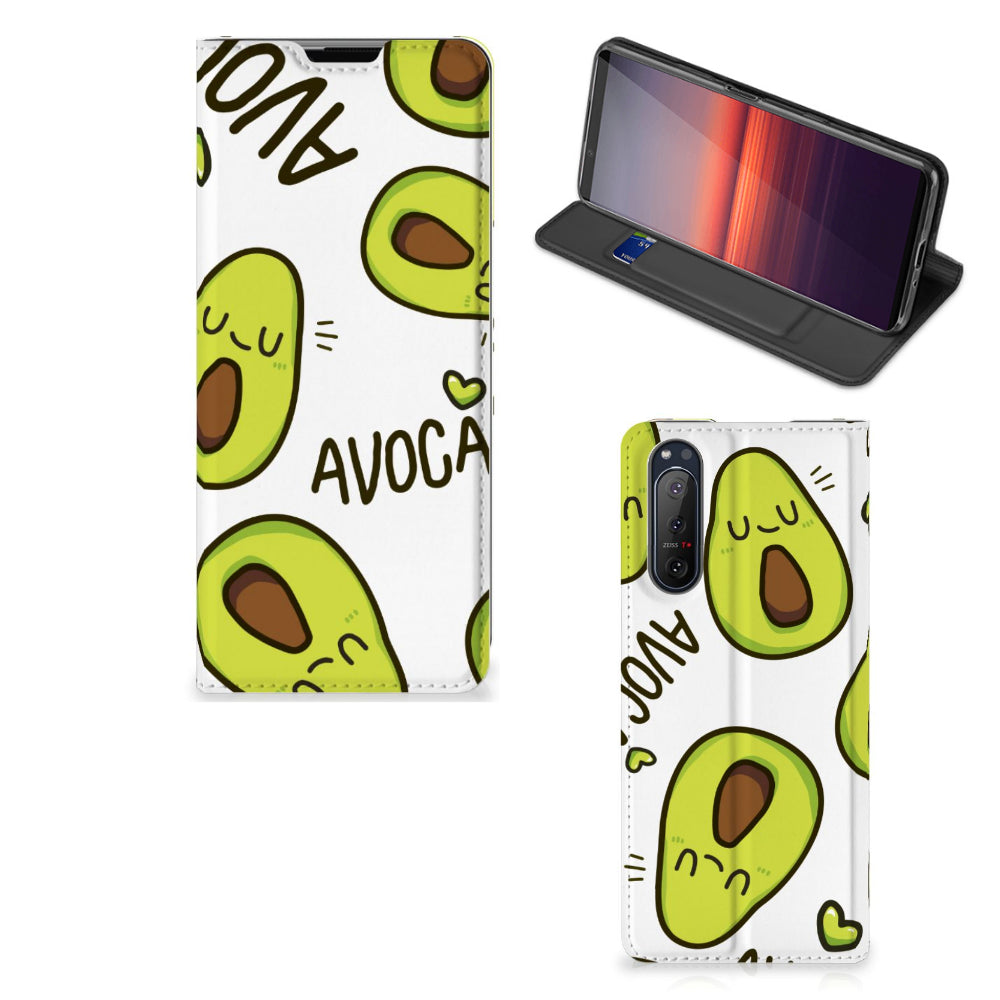 Sony Xperia 5 II Magnet Case Avocado Singing