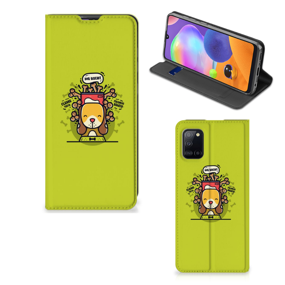 Samsung Galaxy A31 Magnet Case Doggy Biscuit - B2C Telecom