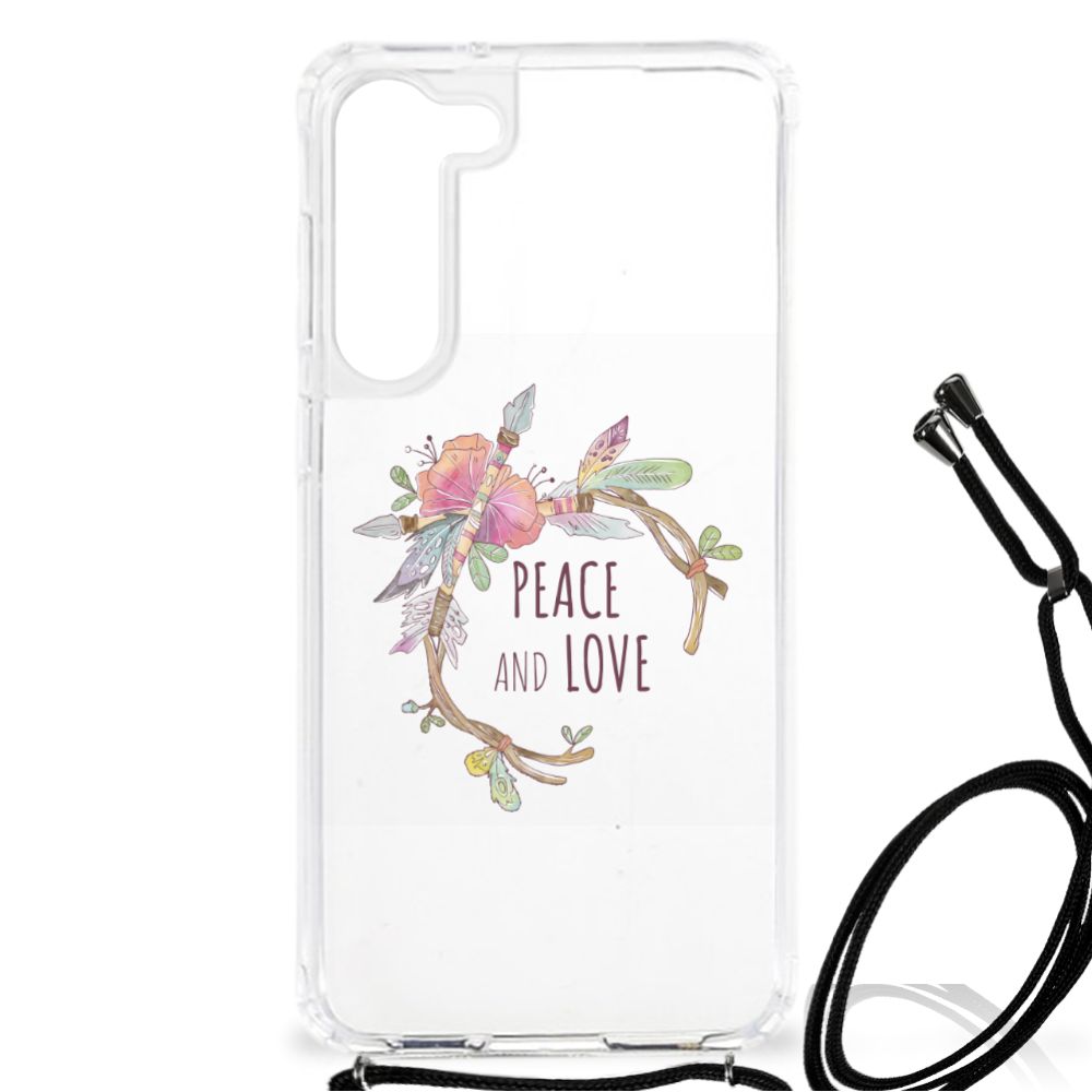 Samsung Galaxy S23 Plus Stevig Bumper Hoesje Boho Text