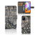 Samsung Galaxy A31 Telefoonhoesje met Pasjes Krokodillenprint