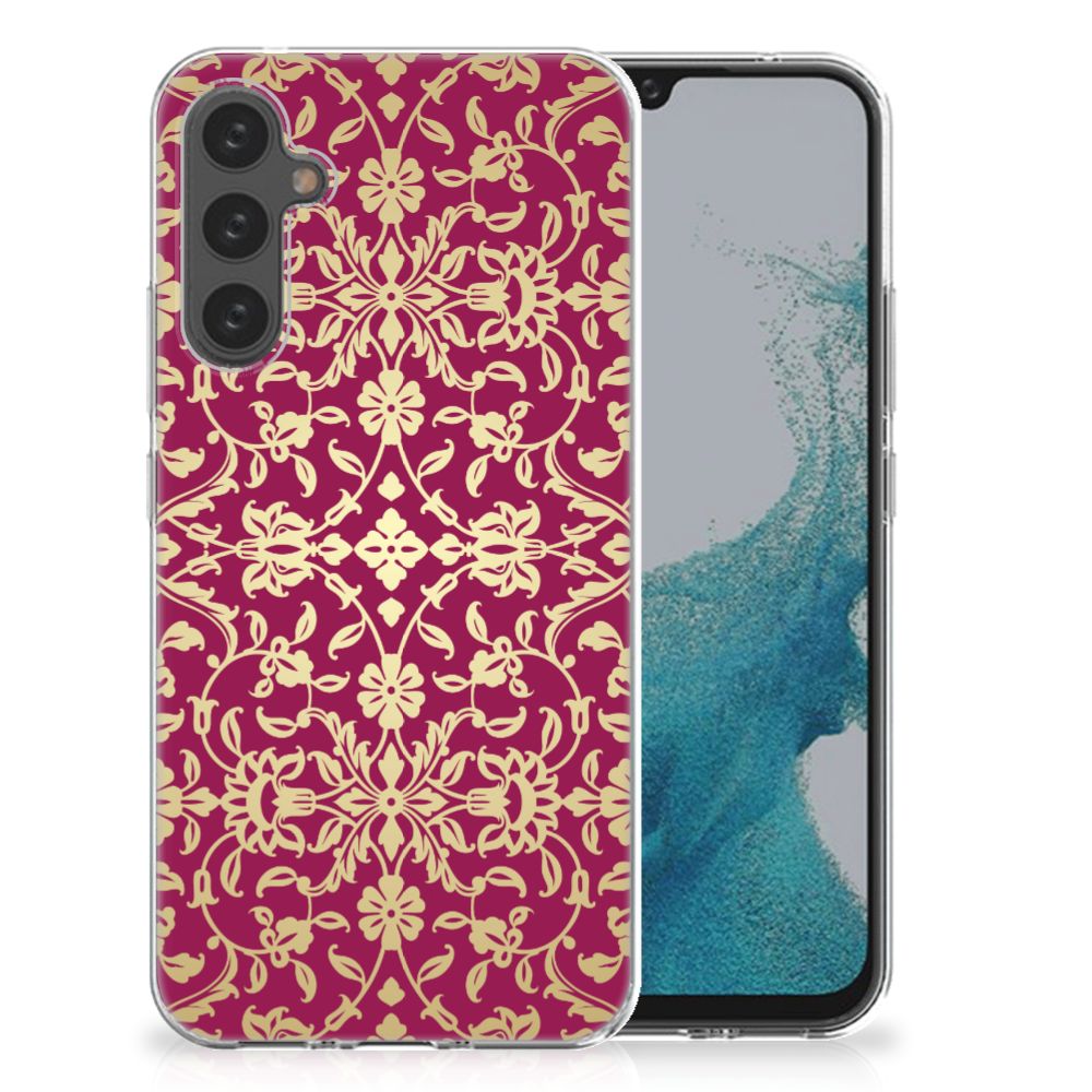 Siliconen Hoesje Samsung Galaxy A34 Barok Pink B2C Telecom