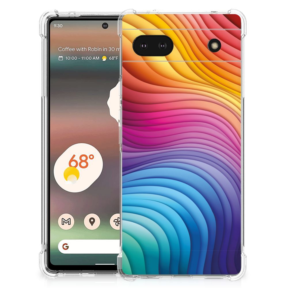 Shockproof Case voor Google Pixel 6A Regenboog