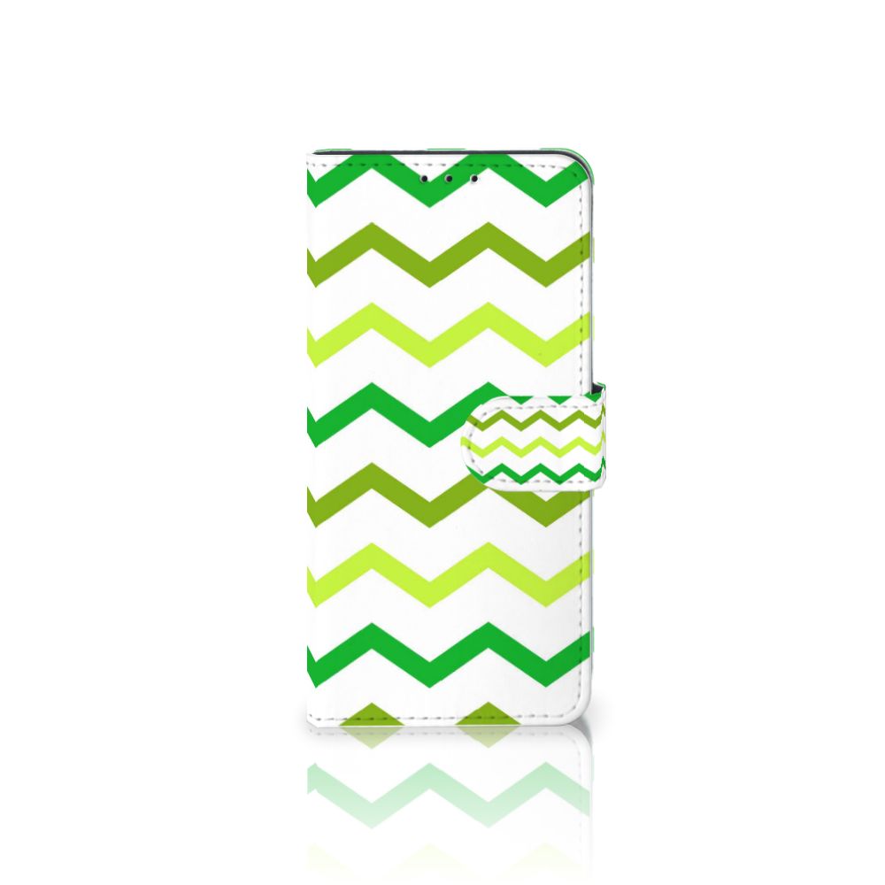 Xiaomi Mi 9 Lite Telefoon Hoesje Zigzag Groen