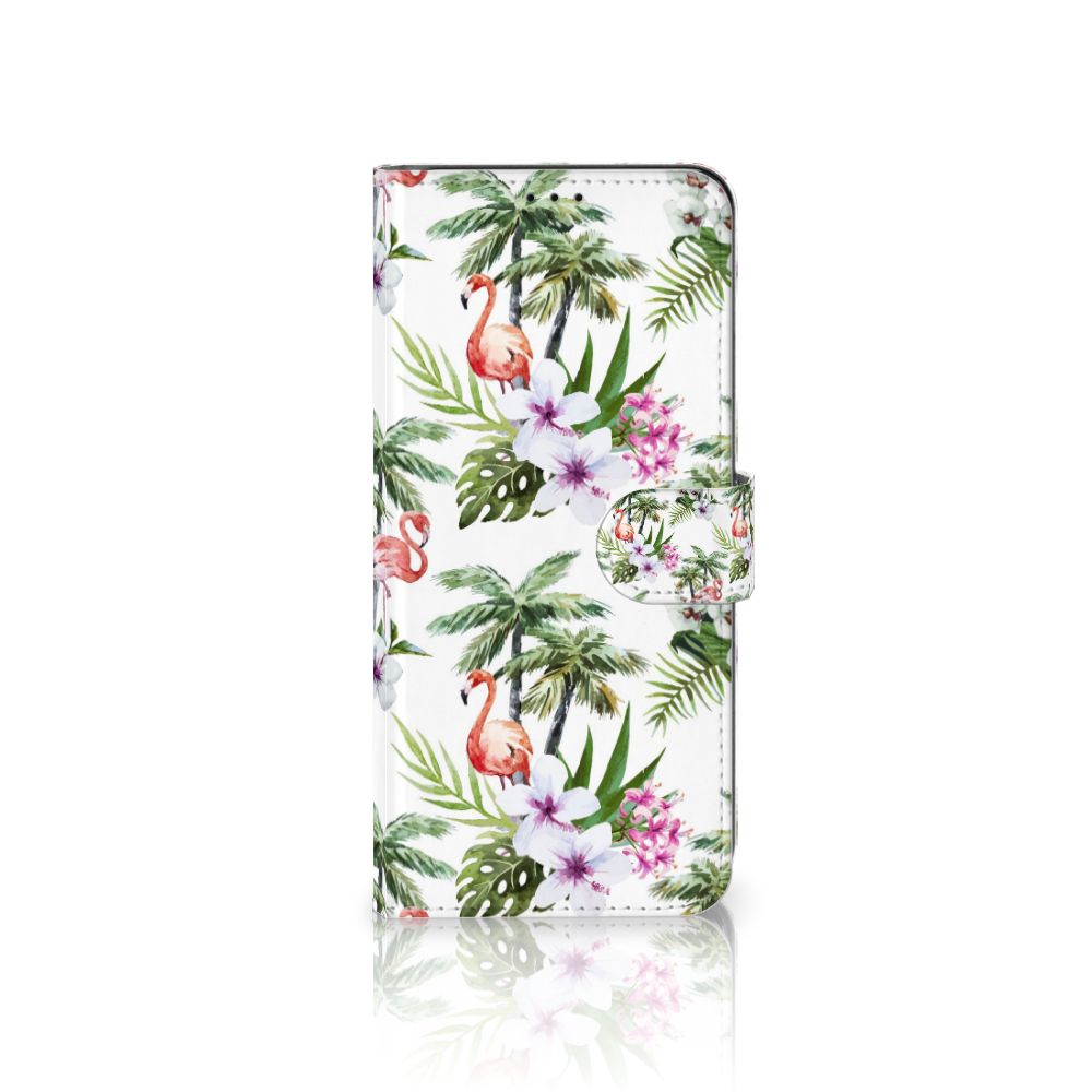 Samsung Galaxy S21 Ultra Telefoonhoesje met Pasjes Flamingo Palms