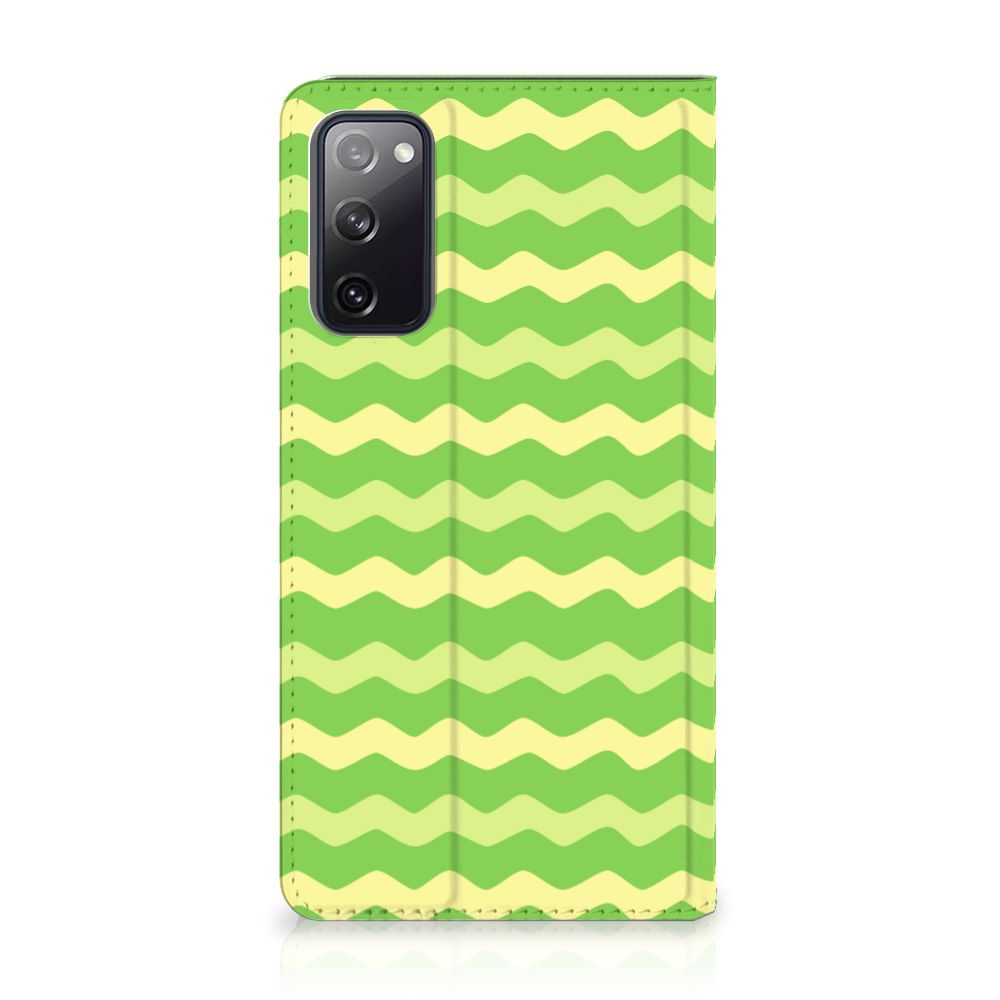 Samsung Galaxy S20 FE Hoesje met Magneet Waves Green - B2C Telecom