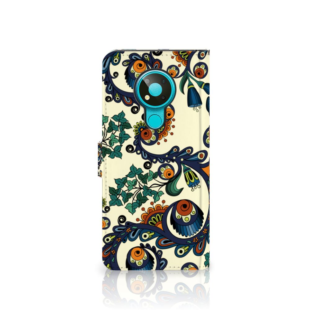Wallet Case Nokia 3.4 Barok Flower
