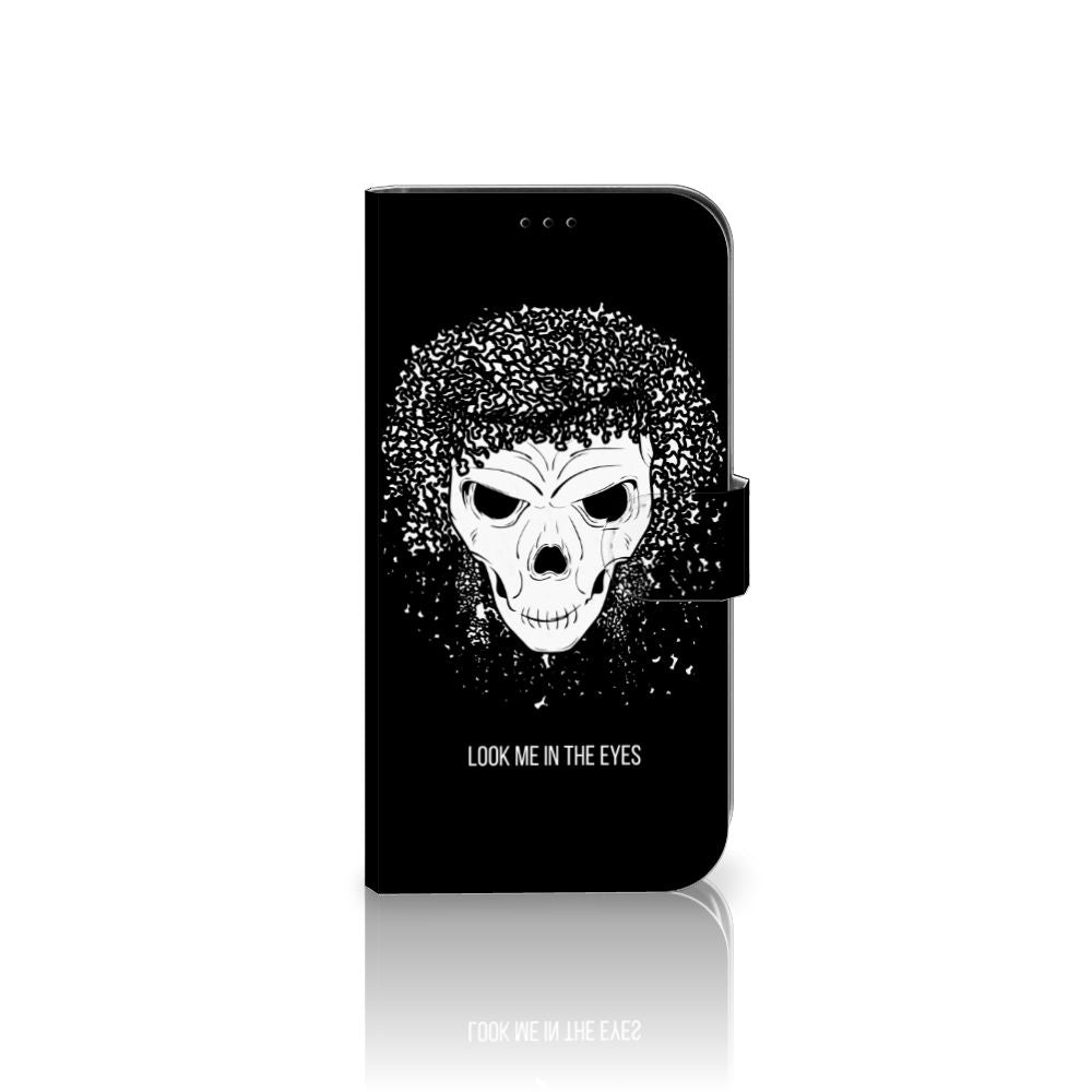 Telefoonhoesje met Naam iPhone 13 Pro Max Skull Hair