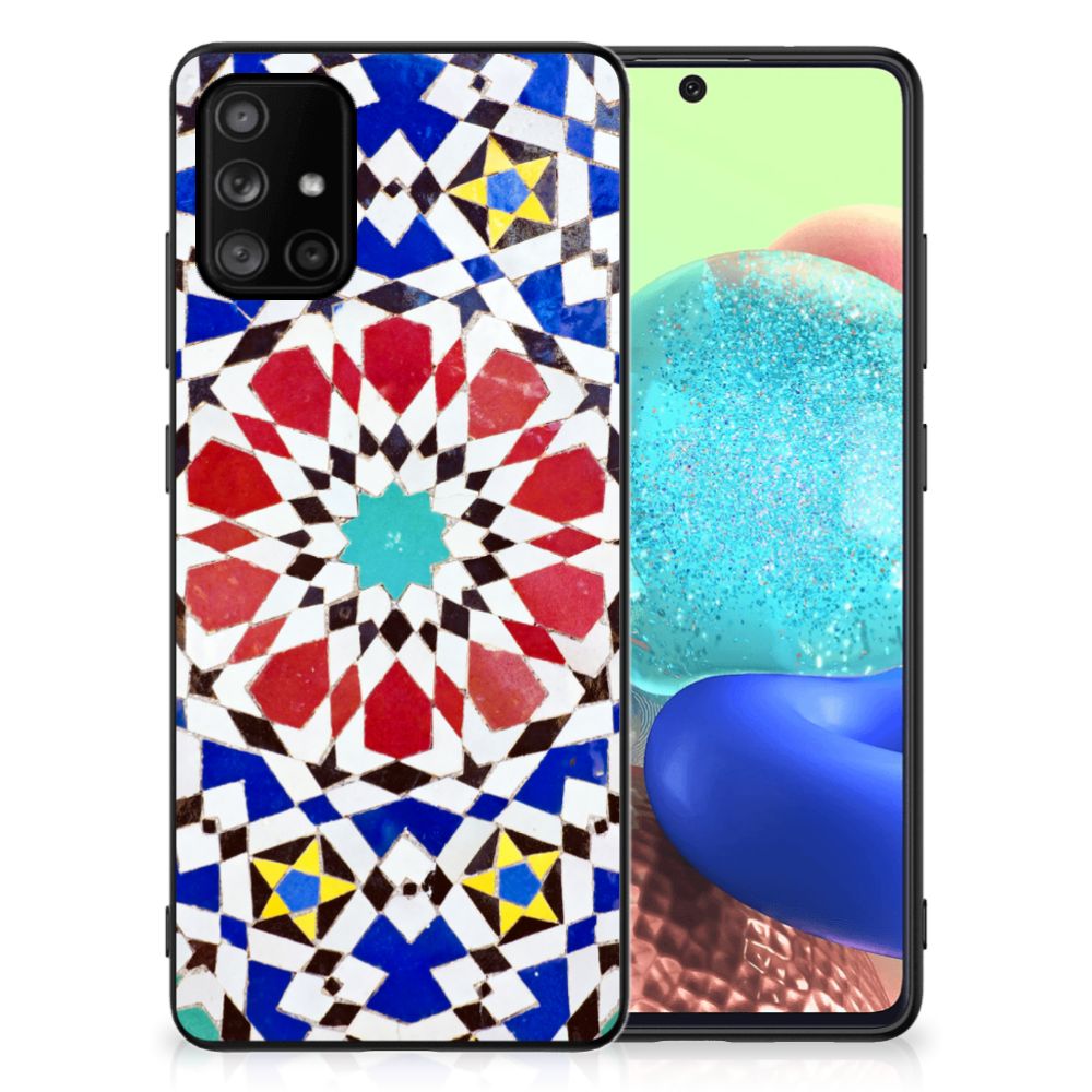 Samsung Galaxy A71 Marmeren Print Telefoonhoesje Mozaïek