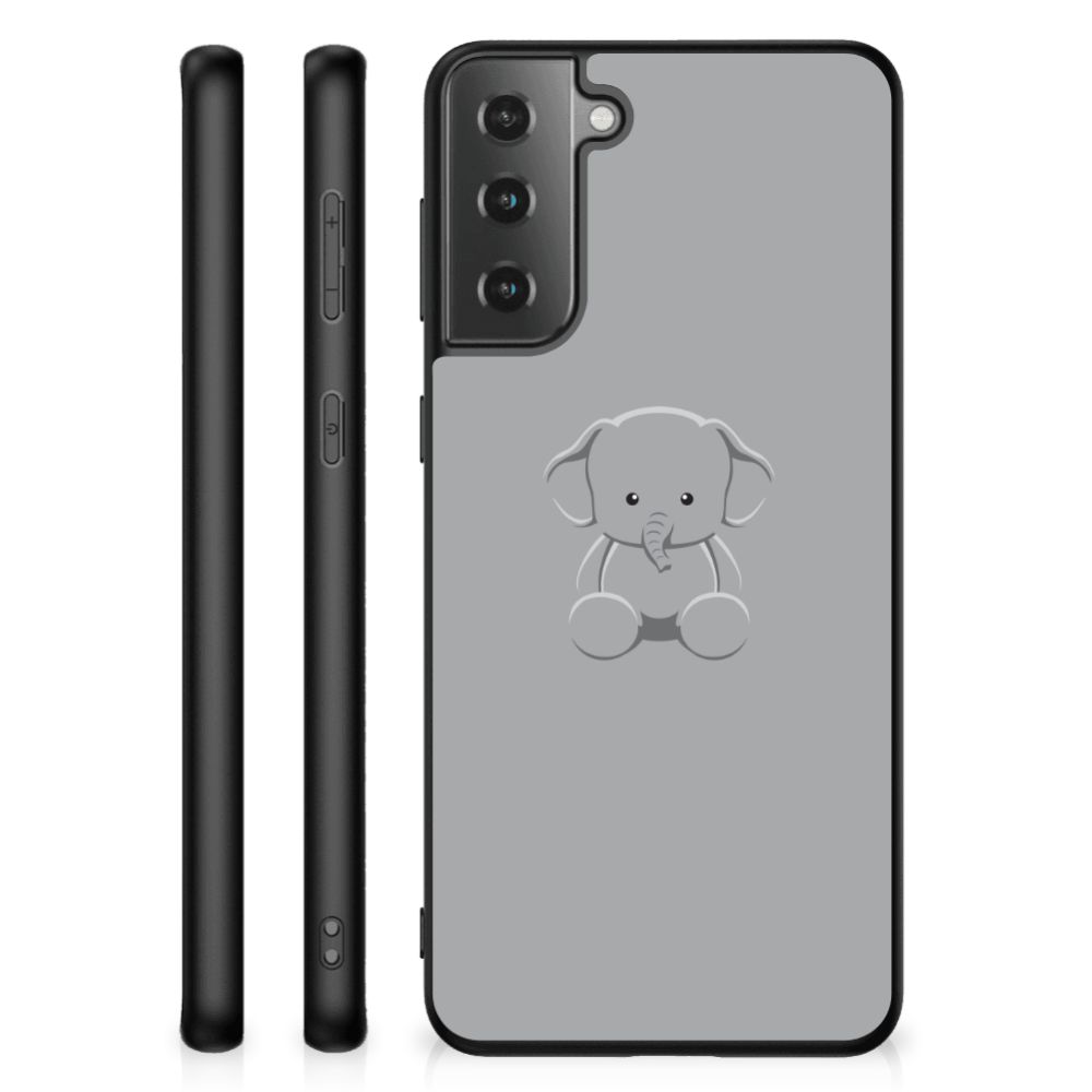 Samsung Galaxy S21 Plus Hoesje Grijs Baby Olifant B2C Telecom