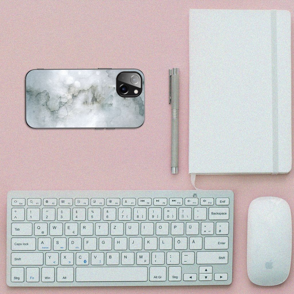 Kleurrijke Telefoonhoesje Apple iPhone 13 Painting Grey B2C Telecom