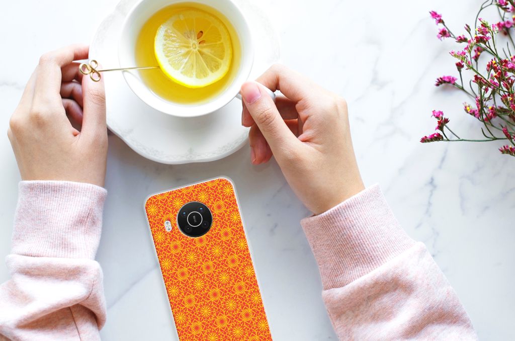 Nokia X10 | X20 TPU bumper Batik Oranje B2C Telecom