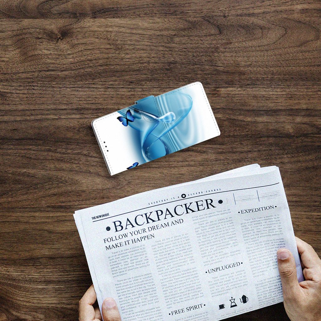 Samsung Galaxy A02s | M02s Telefoonhoesje met Pasjes Vlinders