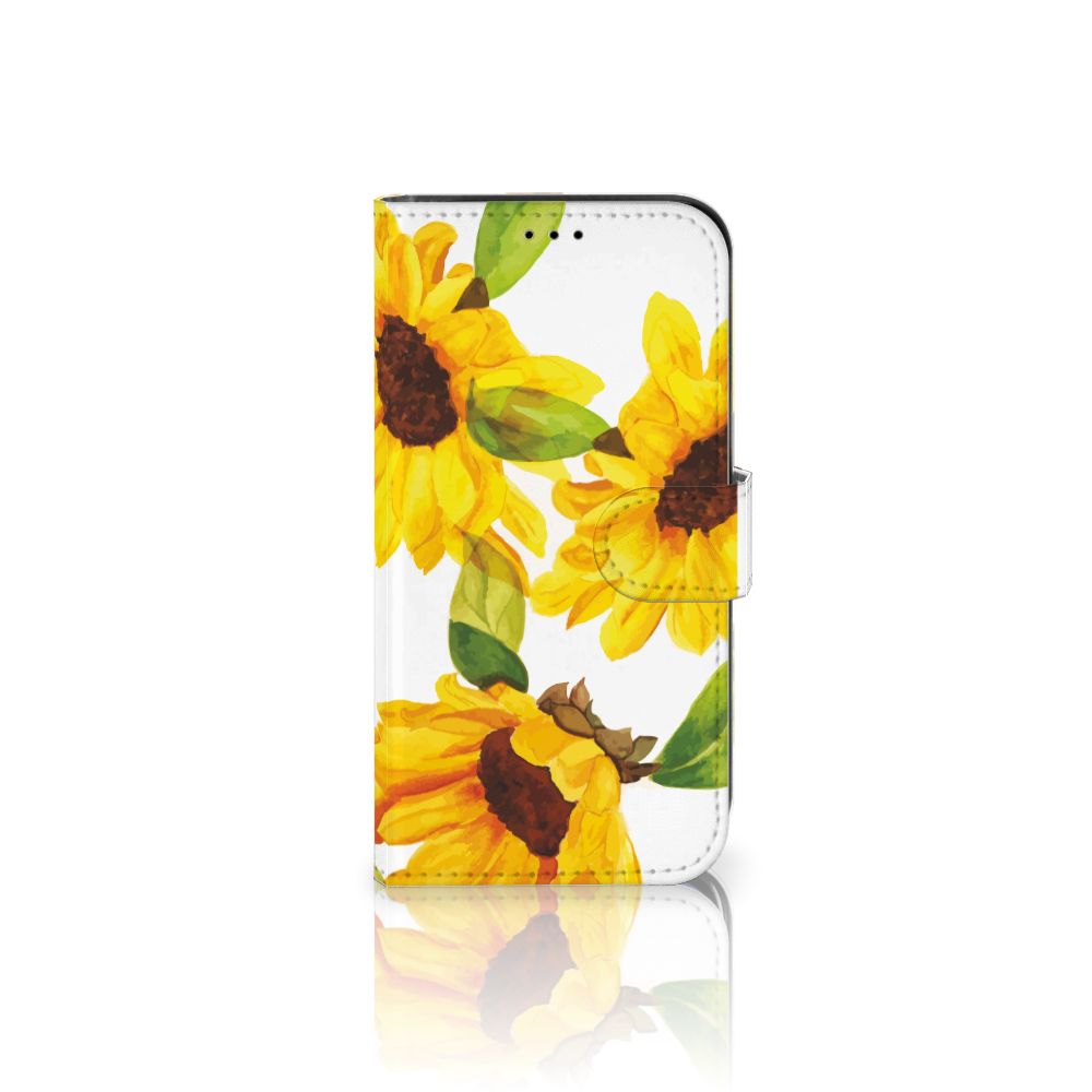Hoesje voor Apple iPhone 13 Zonnebloemen met kleurrijke zonnebloemdesign 🌻