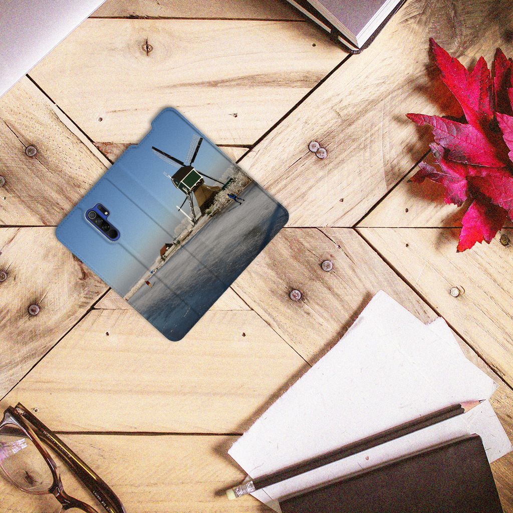 Xiaomi Redmi 9 Book Cover Schaatsers - B2C Telecom