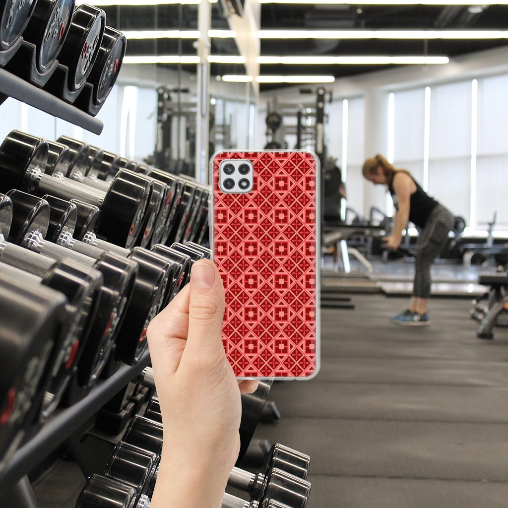 Samsung Galaxy A22 5G TPU bumper Batik Rood B2C Telecom