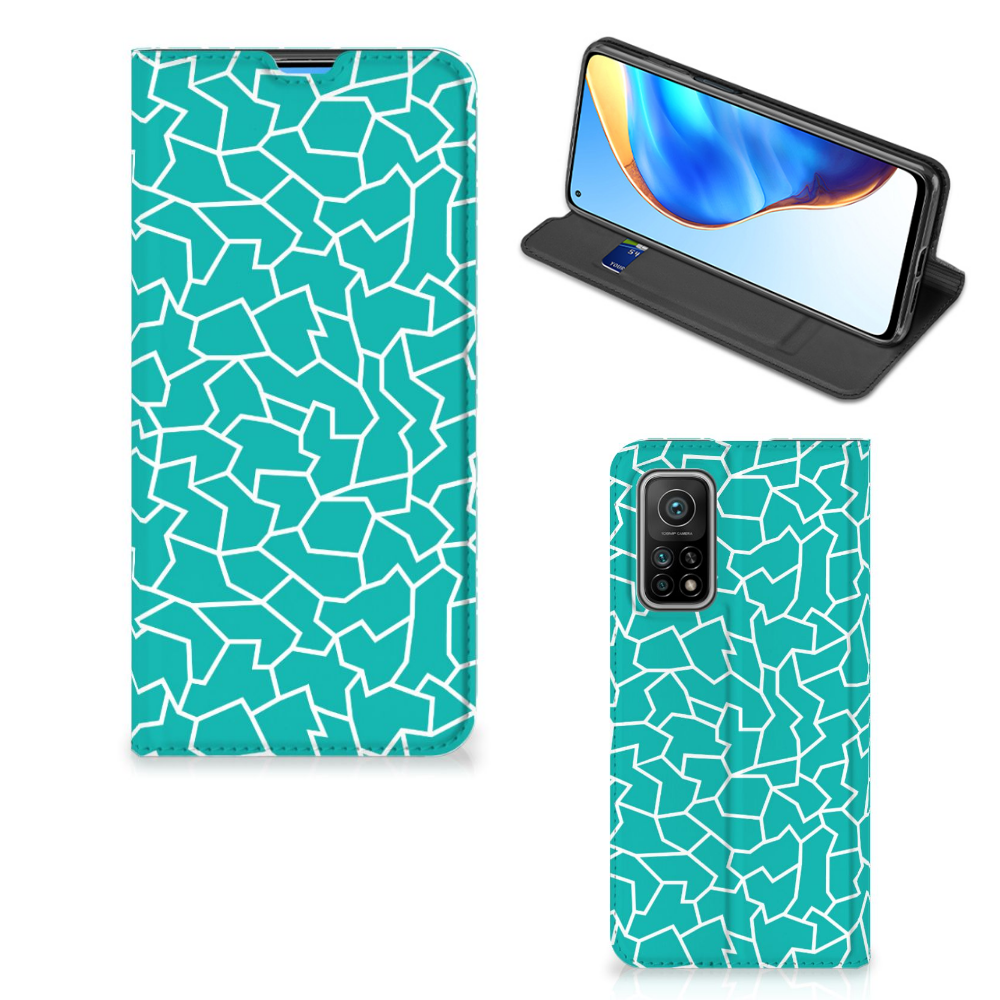 Xiaomi Mi 10T | 10T Pro Bookcase Cracks Blue - B2C Telecom