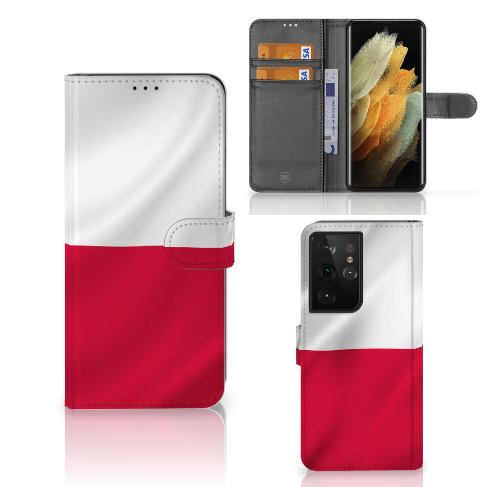 Samsung Galaxy S21 Ultra Bookstyle Case Polen