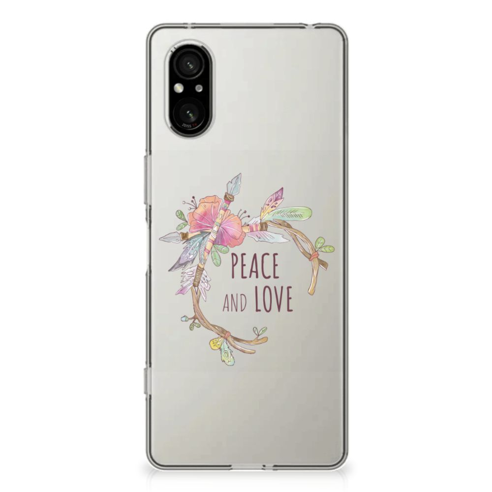 Sony Xperia 5 V Telefoonhoesje met Naam Boho Text