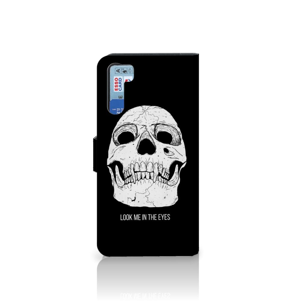 Telefoonhoesje met Naam OPPO A91 | Reno3 Skull Eyes