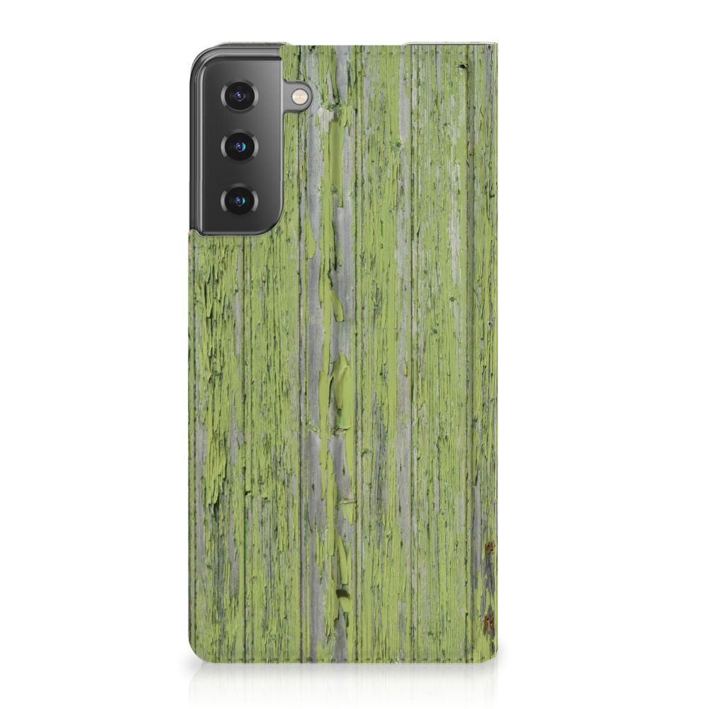 Samsung Galaxy S21 Plus Book Wallet Case Green Wood - B2C Telecom