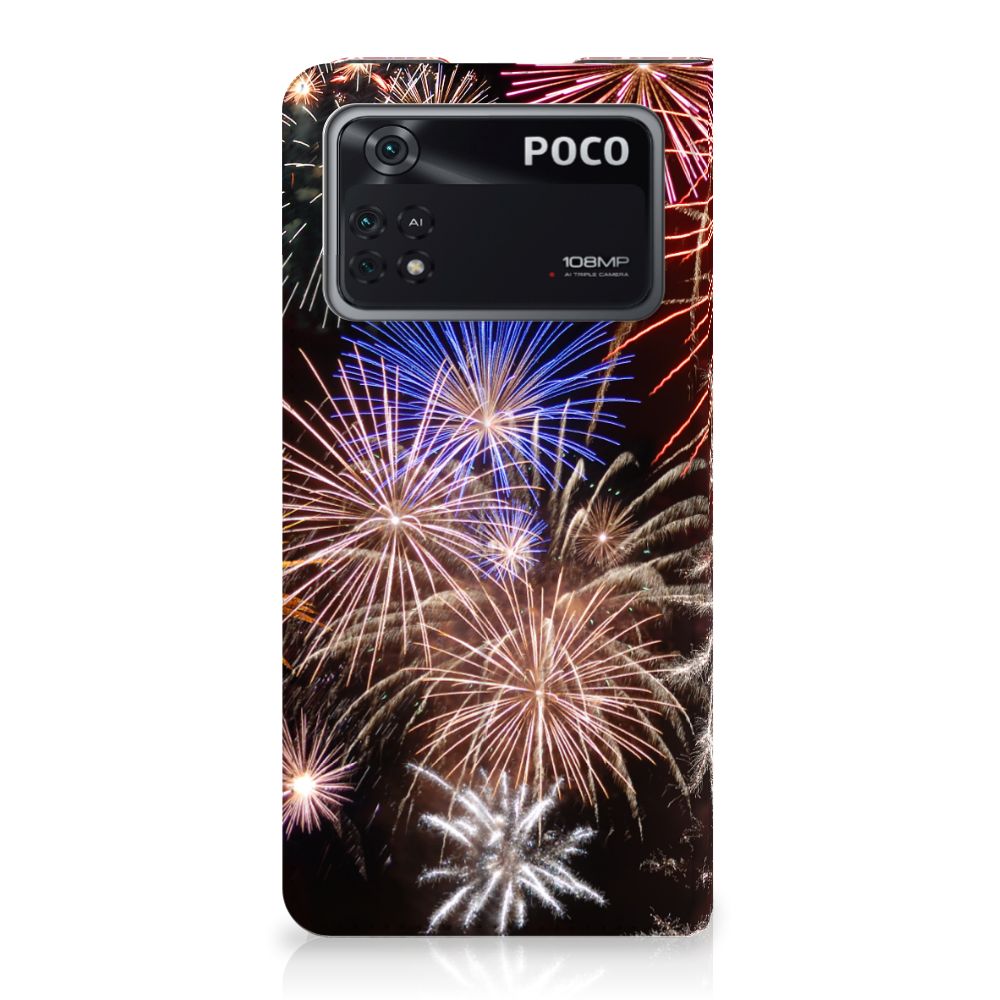 Poco X4 Pro 5G Hippe Standcase Vuurwerk - B2C Telecom