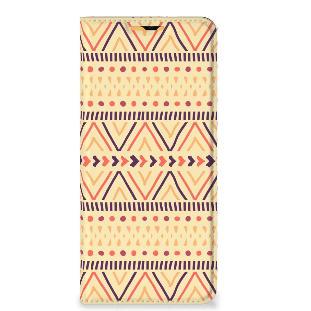 OPPO A15 Hoesje met Magneet Aztec Yellow - B2C Telecom
