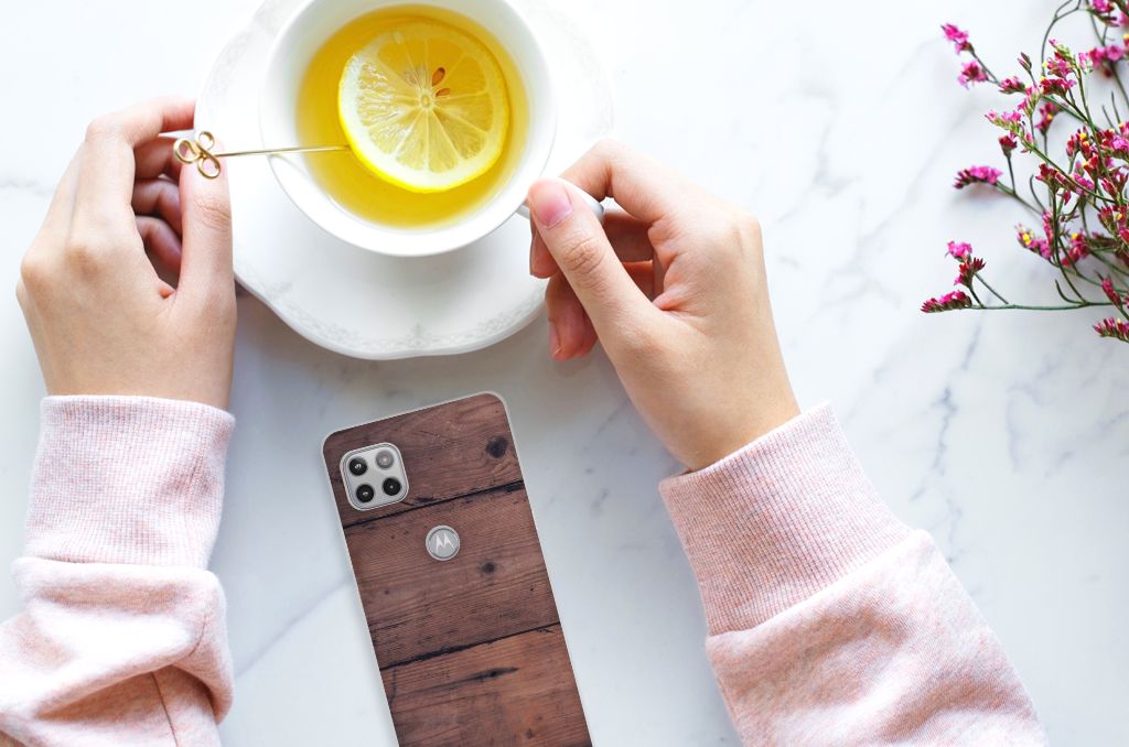 Motorola Moto G 5G Bumper Hoesje Old Wood B2C Telecom