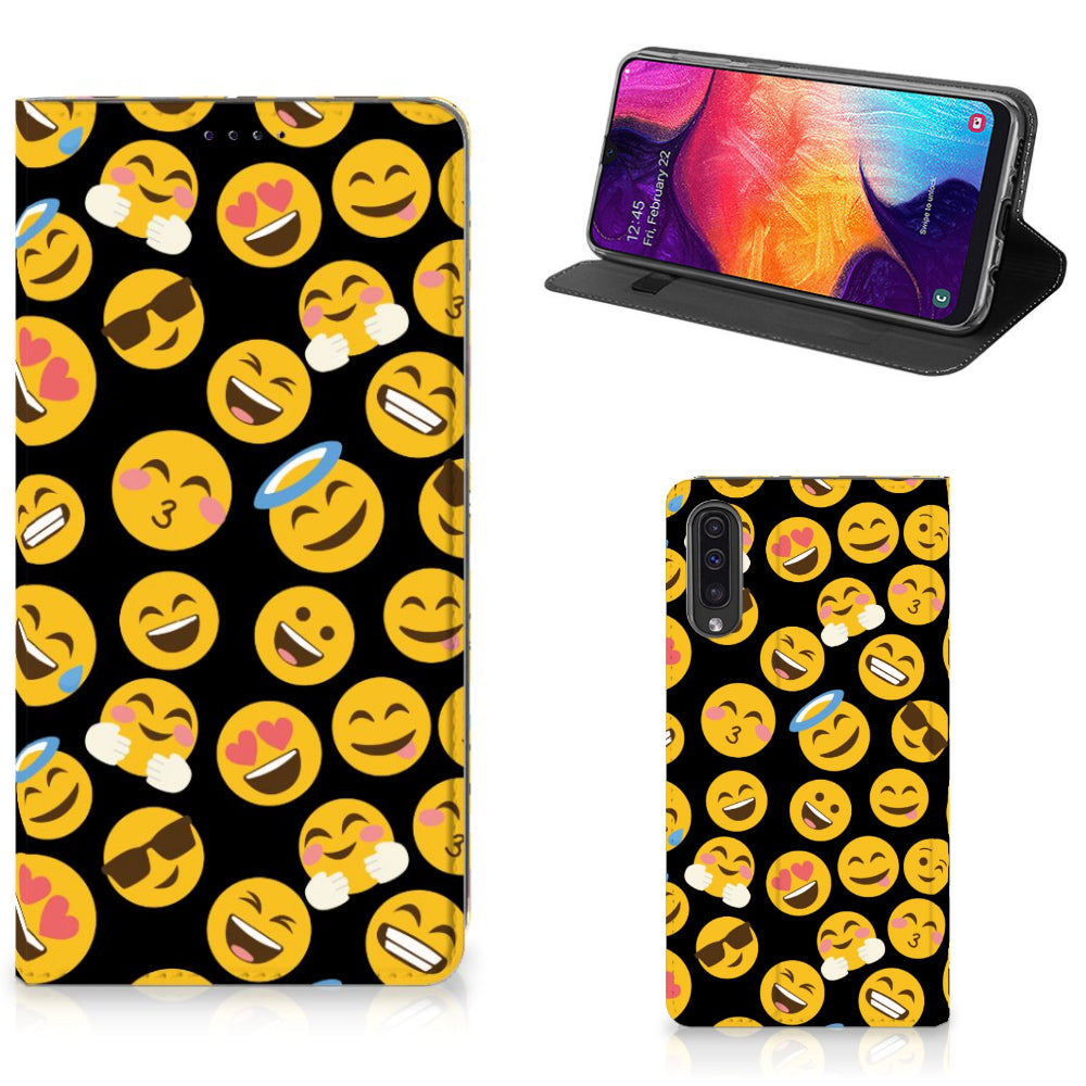 Samsung Galaxy A50 Hoesje met Magneet Emoji