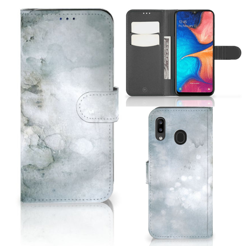 Hoesje Samsung Galaxy A30 Painting Grey