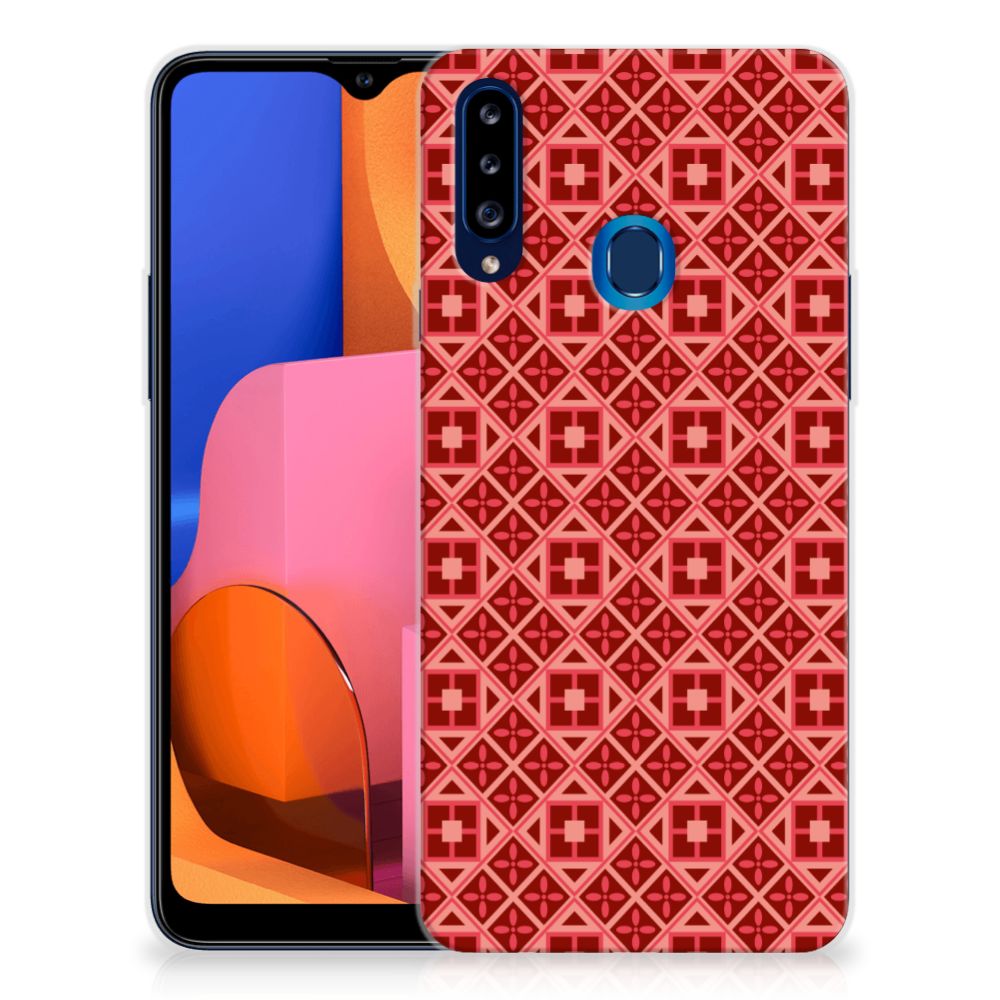 Samsung Galaxy A20s TPU bumper Batik Rood B2C Telecom