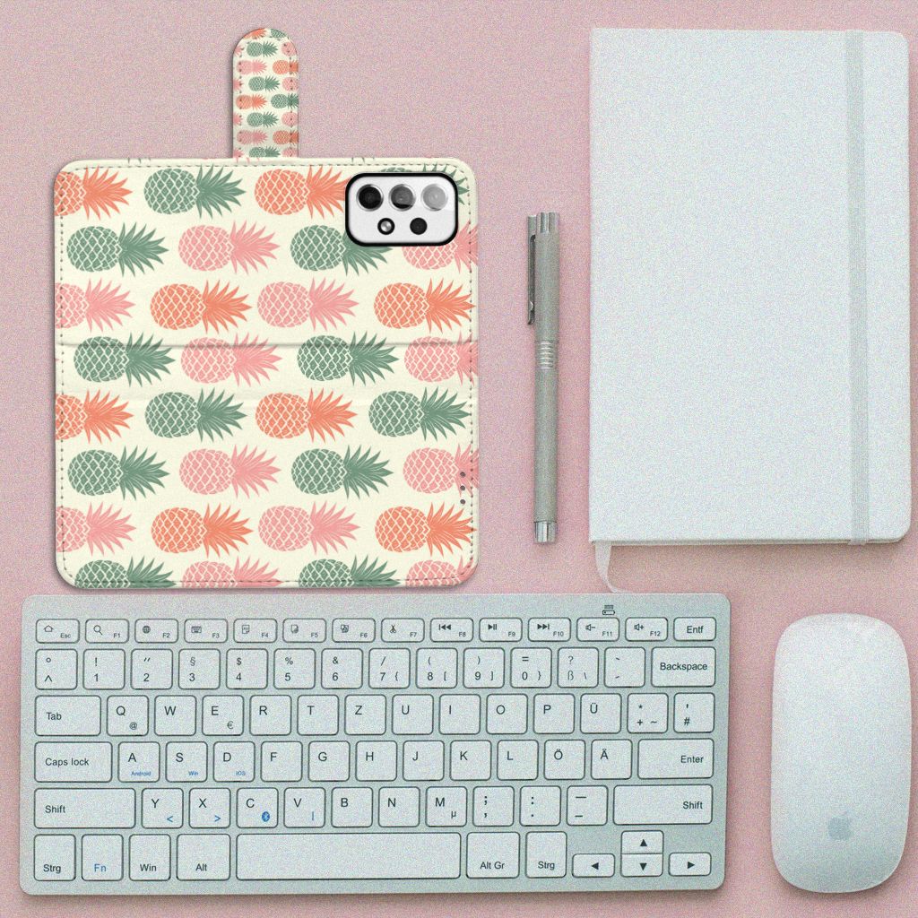 Samsung Galaxy A73 5G Book Cover Ananas