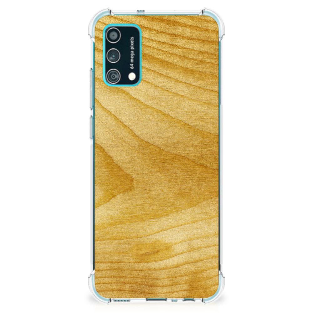 Samsung Galaxy M02s | A02s Stevig Telefoonhoesje Licht Hout B2C Telecom