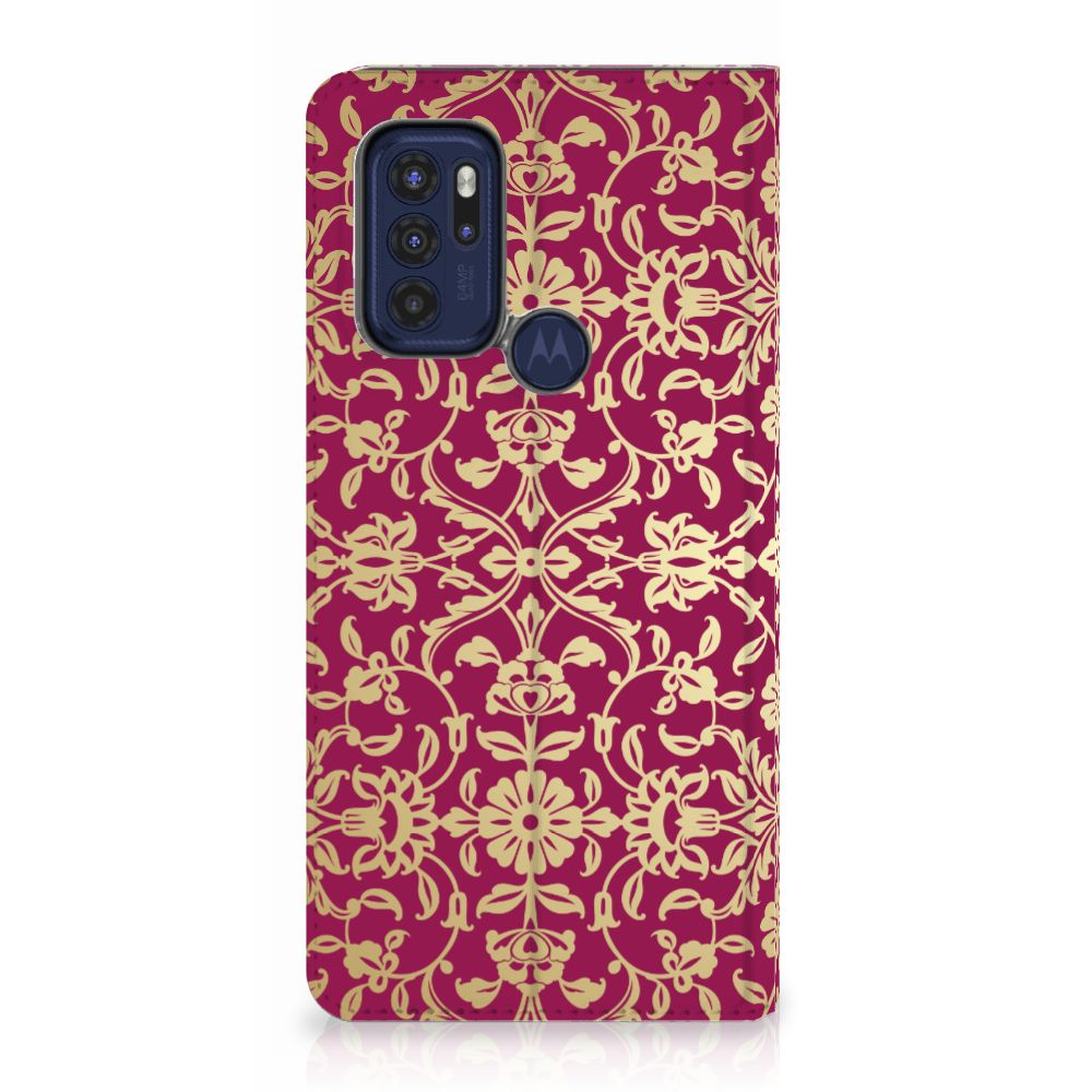 Telefoon Hoesje Motorola Moto G60s Barok Pink - B2C Telecom
