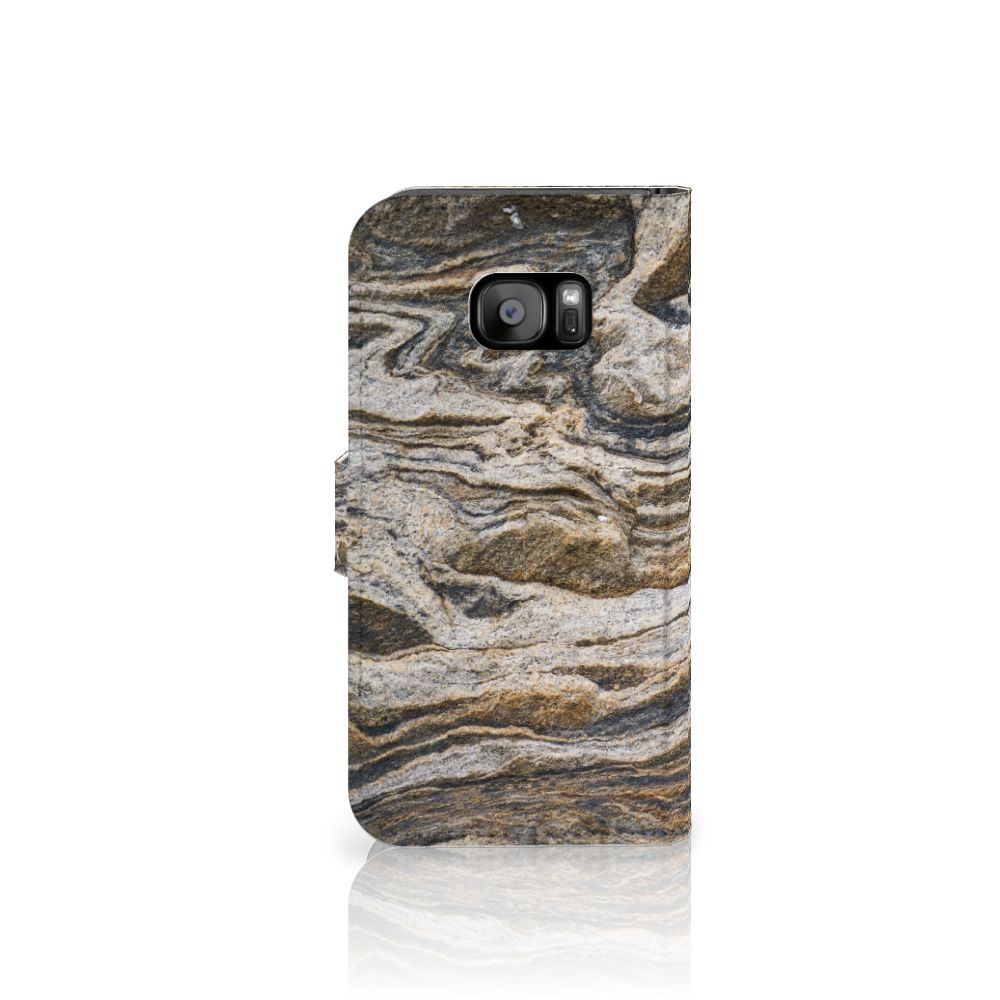 Samsung Galaxy S7 Edge Bookcase Steen