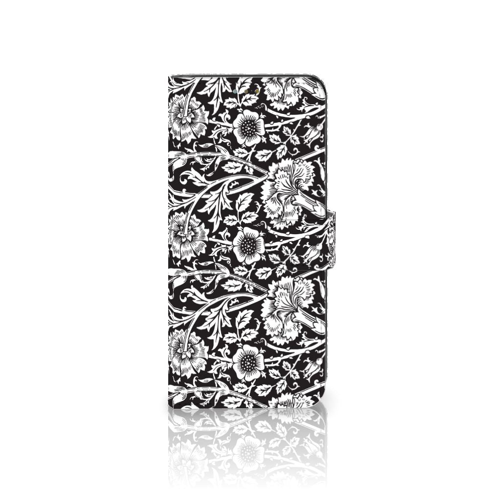 Motorola Moto G52 | Moto G82 Hoesje Black Flowers