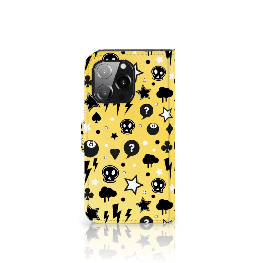 Telefoonhoesje met Naam iPhone 13 Pro Punk Geel