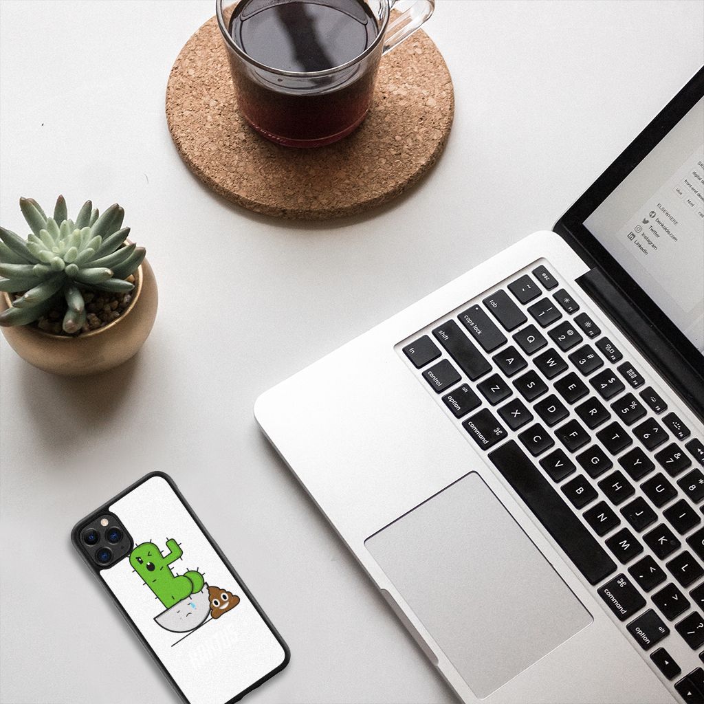 Apple iPhone 11 Pro Max Bumper Hoesje Cactus Poo B2C Telecom