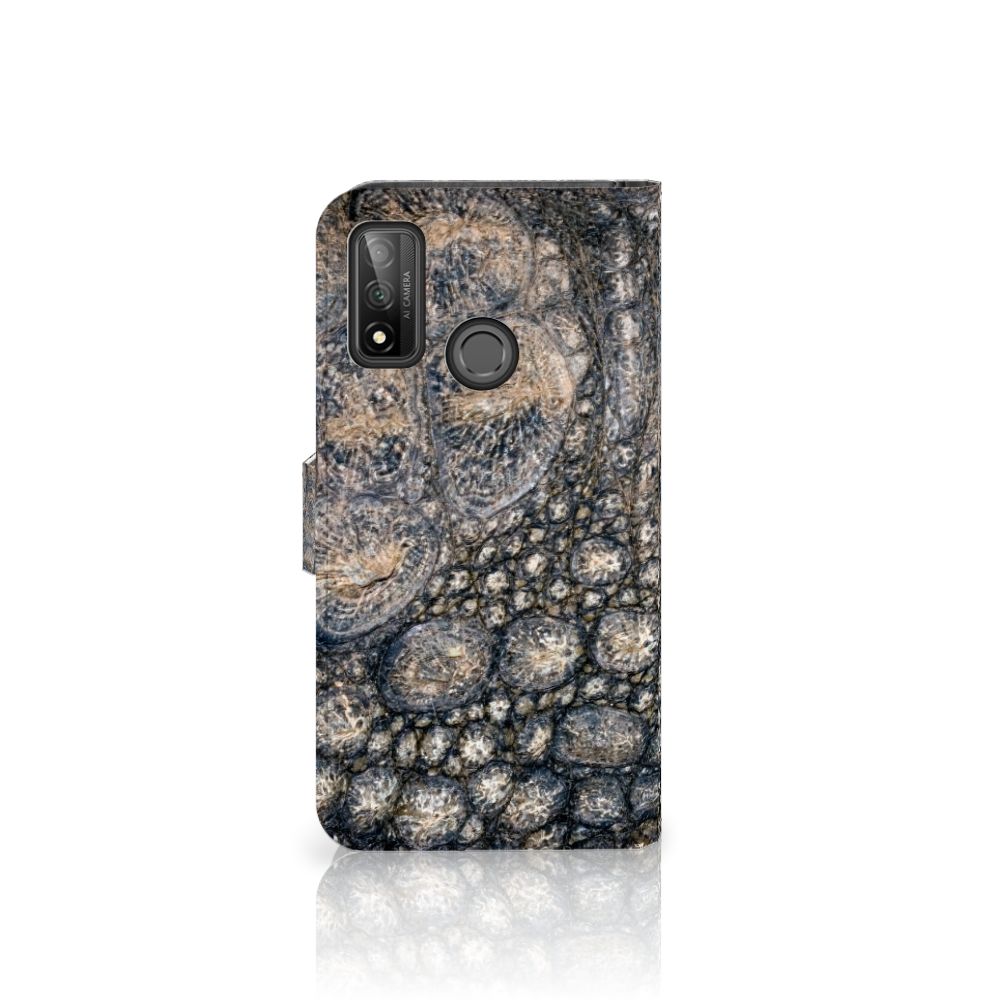 Huawei P Smart 2020 Telefoonhoesje met Pasjes Krokodillenprint