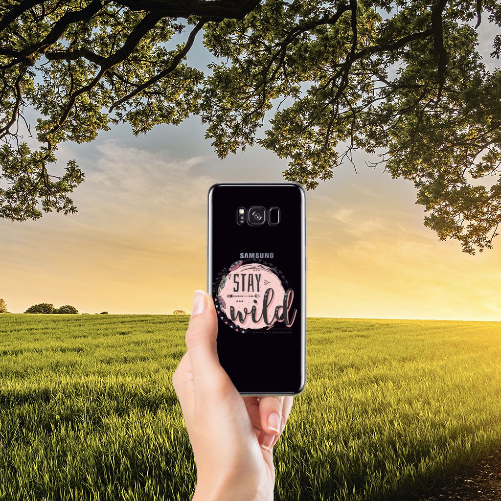 Samsung Galaxy S8 Plus Telefoonhoesje met Naam Boho Stay Wild