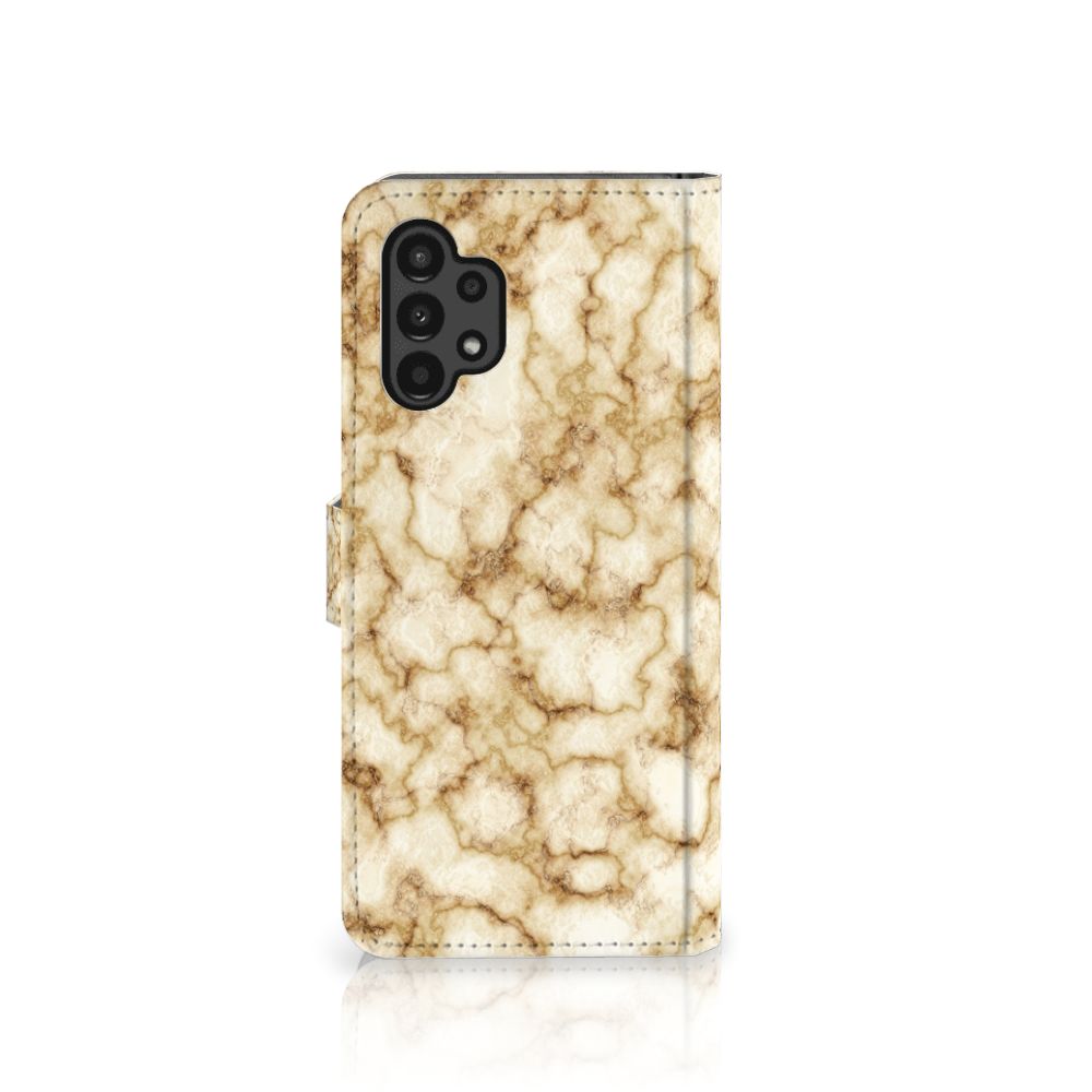 Samsung Galaxy A13 (4G) Bookcase Marmer Goud