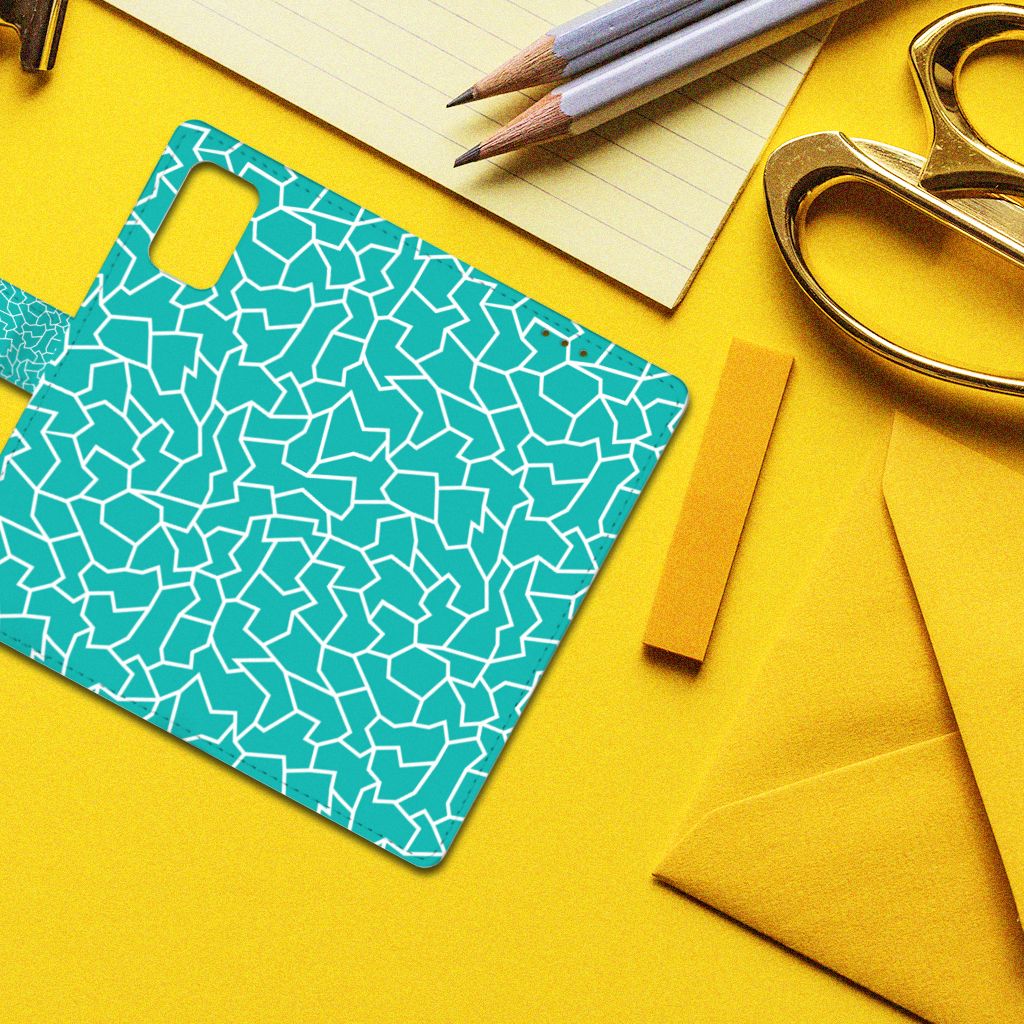 Samsung Galaxy A02s | M02s Hoesje Cracks Blue